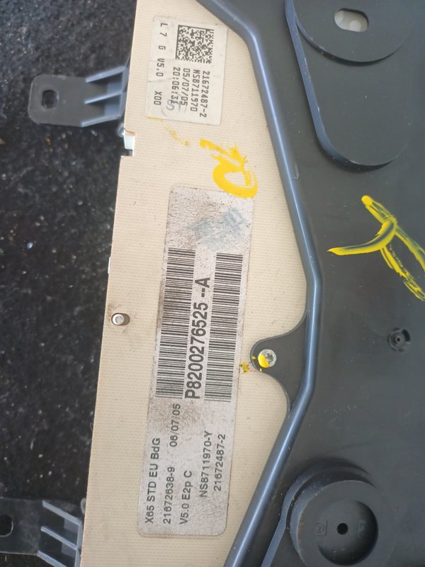 Quadrante RENAULT CLIO II 8200276525A