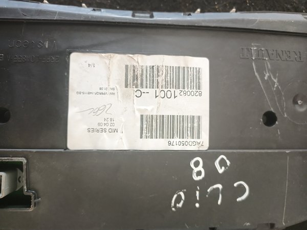 Quadrante RENAULT CLIO III 820082100C