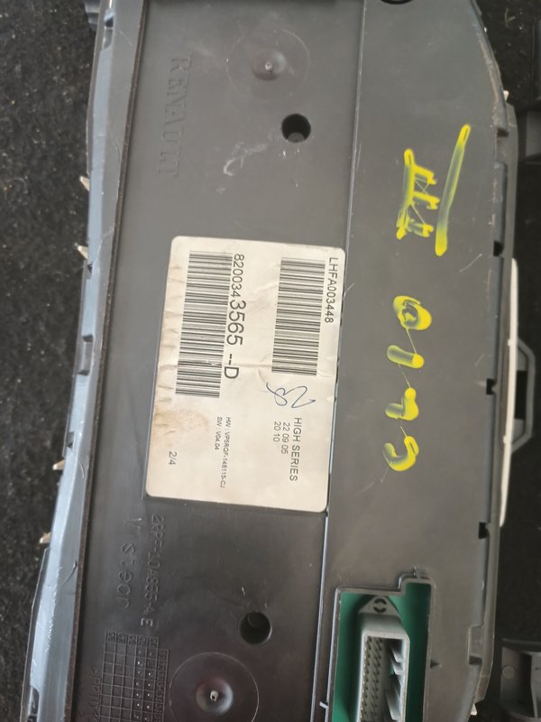 Quadrante RENAULT CLIO III 8200343565D