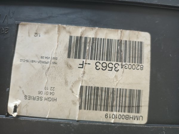 Quadrante RENAULT CLIO III 8200343563F