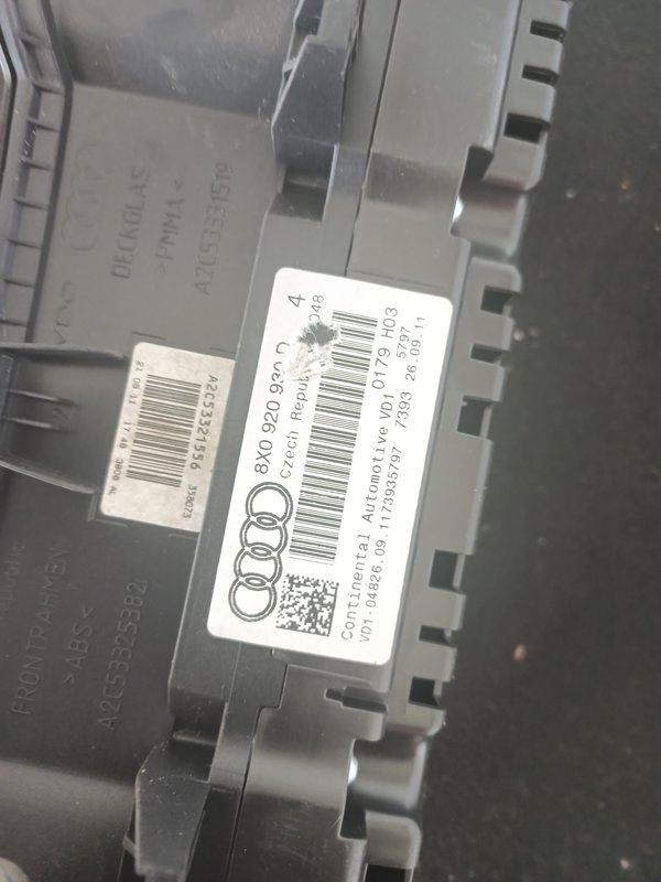 Quadrante AUDI A1 8X0920930D