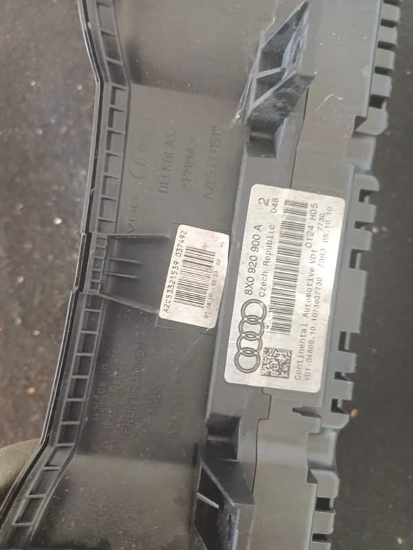 Quadrante AUDI A1 8X0920900A