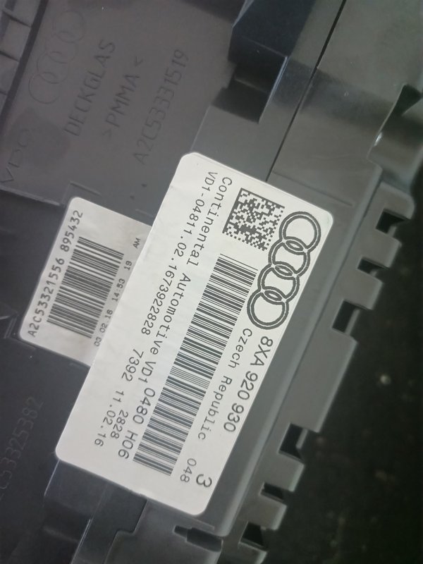 Quadrante AUDI A1 8XA920930