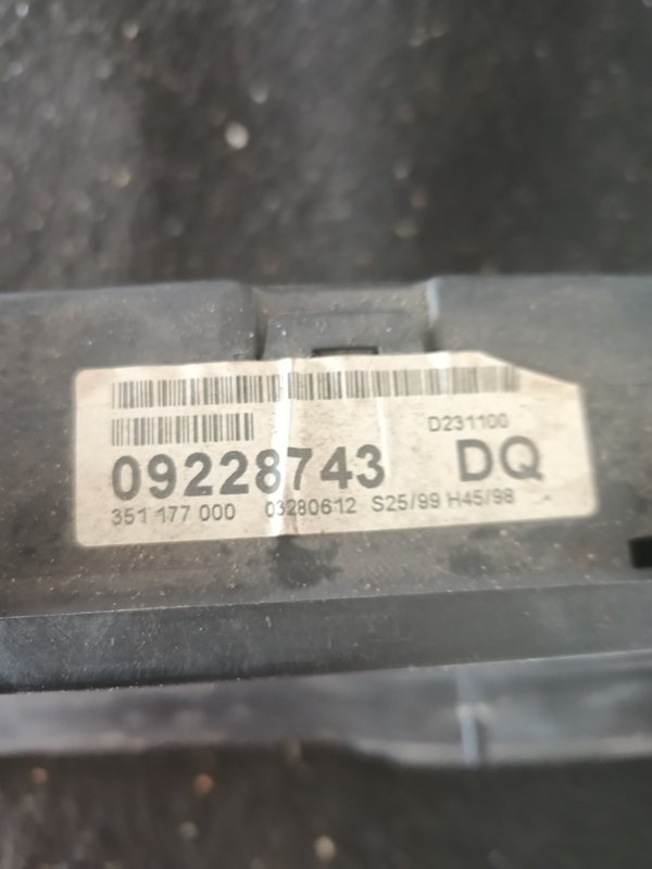 Quadrante OPEL ASTRA G 09228743