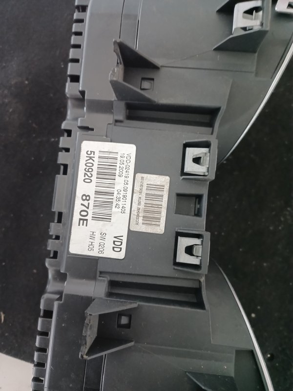 Quadrante VW GOLF VI 5K0920870E