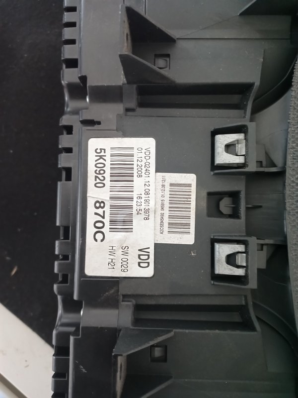 Quadrante VW GOLF VI 5K0920870C