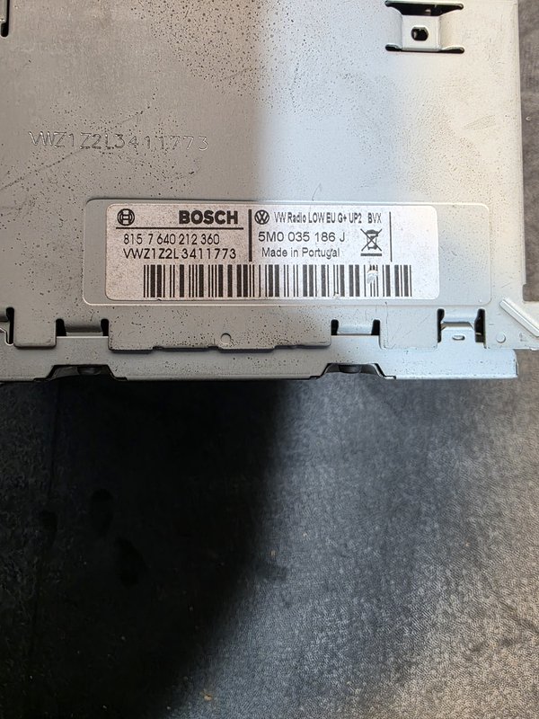 Radio VW Seat Skoda 5M0035186J