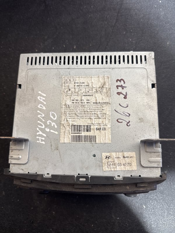 Radio Hyundai I30 96160-2L200