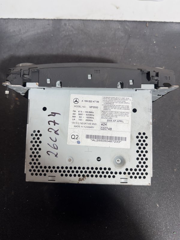 Radio Mercedes W169 A1698204789
