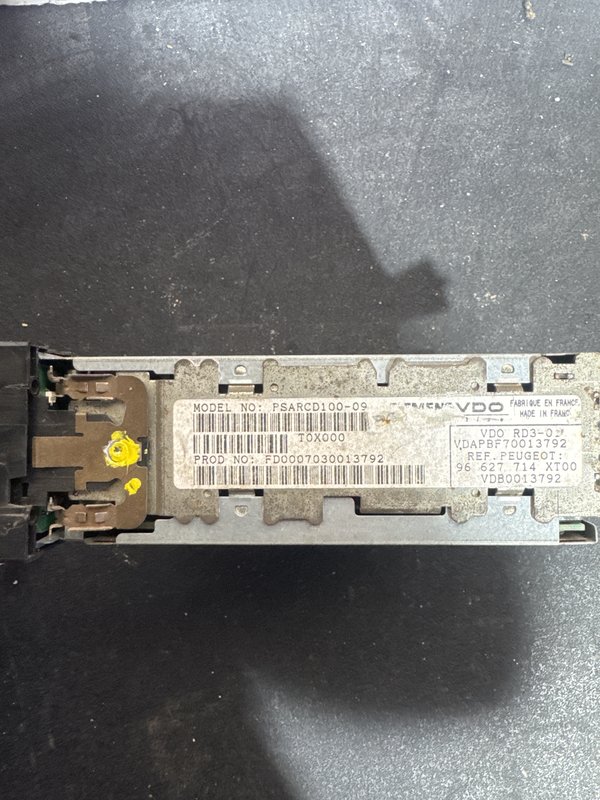 Radio Peugeot Citroen 96627714XT