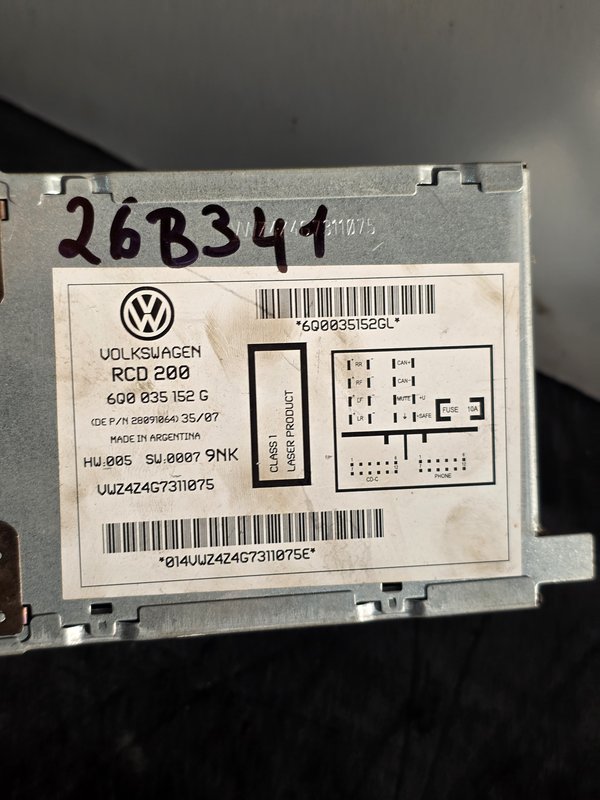 Radio Vw skoda Seat 6Q0035152G