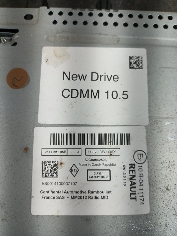 Radio RENAULT MEGANE III A2C89642603