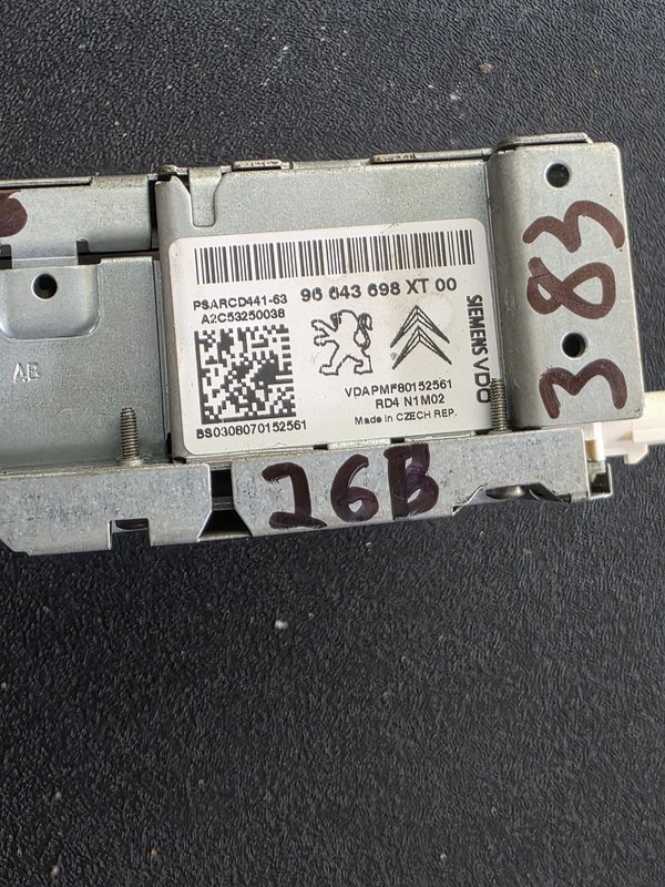 Radio Peugeot Citroen 96643698XT00