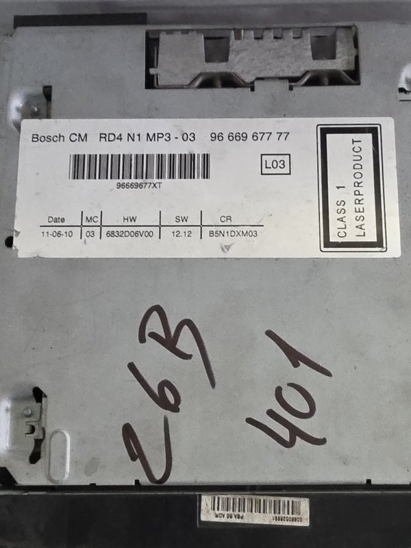 Radio Peugeot Citroen 9666967777
