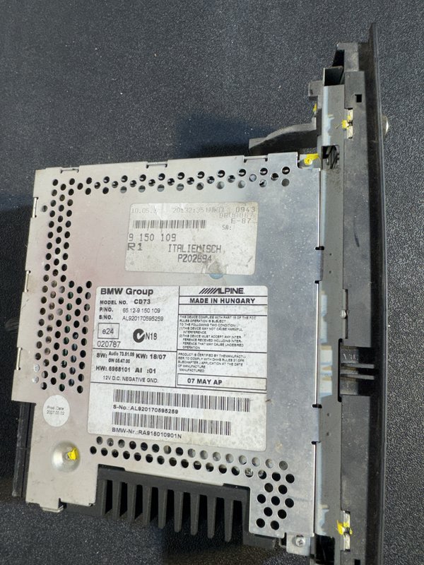 Radio BMW E87 Serie 1 9150109