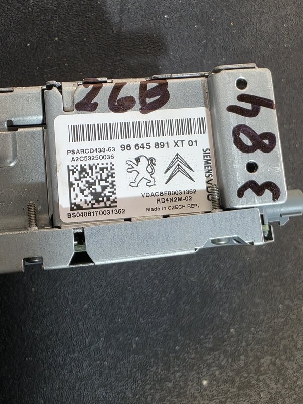 Radio Peugeot Citroen 96645891XT01