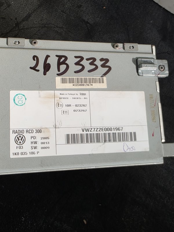 Radio VW seat skoda 1K0035186P