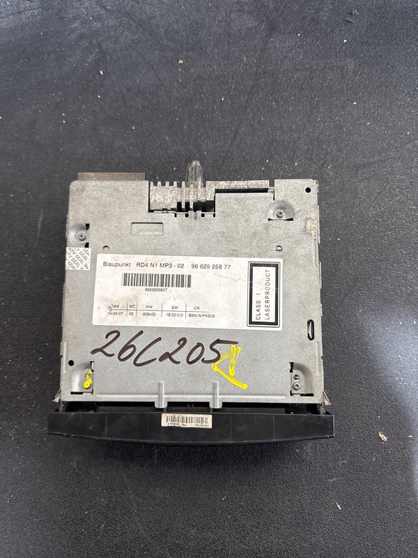 Radio Peugeot citroen 9662925877