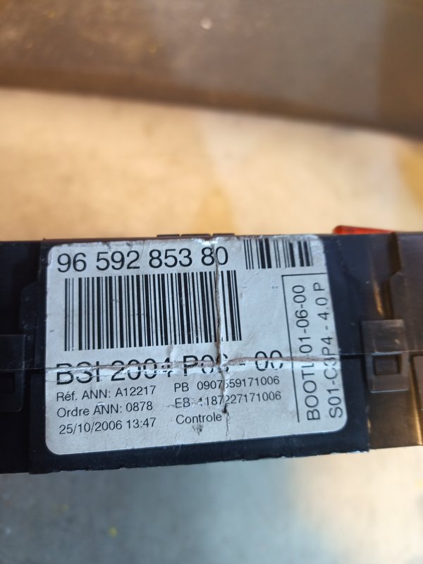 BSM PEUGEOT CITROEN 9659285380
