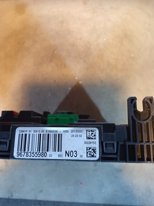 BSI PEUGEOT CITROEN 9678355980 N03-00