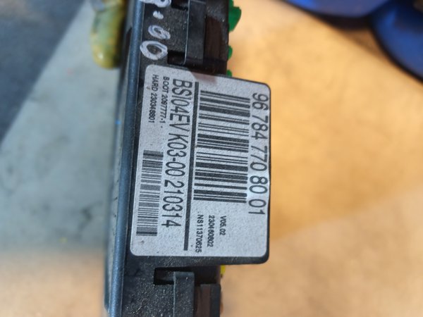 BSI PEUGEOT CITROEN 9678477080 K03-00