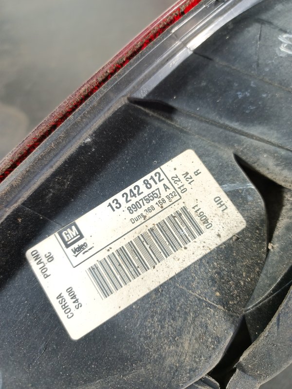 Farolim Trazeiro OPEL CORSA D DIR 13242812
