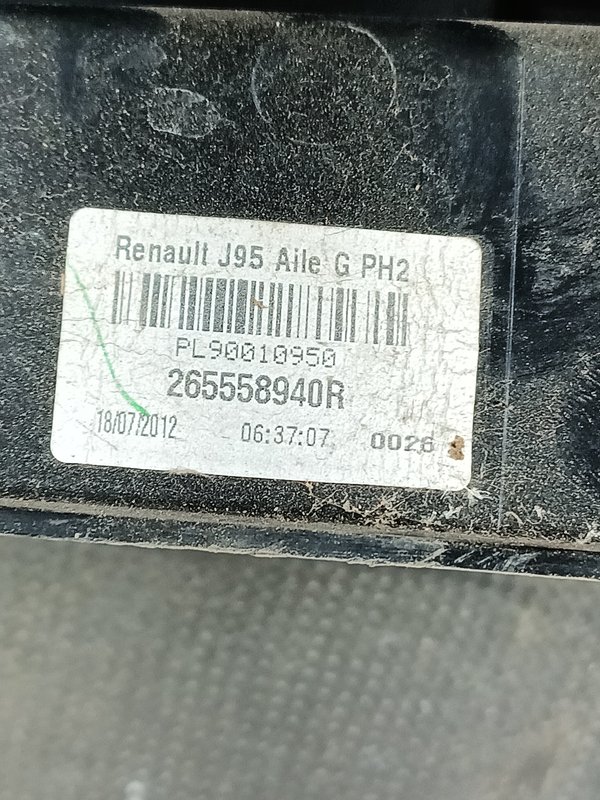 Farolim Trazeiro RENAULT SCENIC III ESQ 265558940R