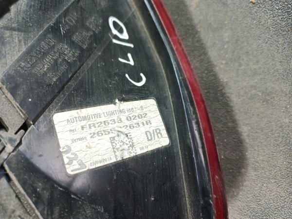 Farolim Trazeiro RENAULT CLIO IV DIR 265502631R
