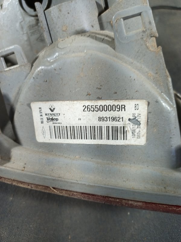 Farolim Trazeiro RENAULT MEGANE III MALA DIR 265500009R