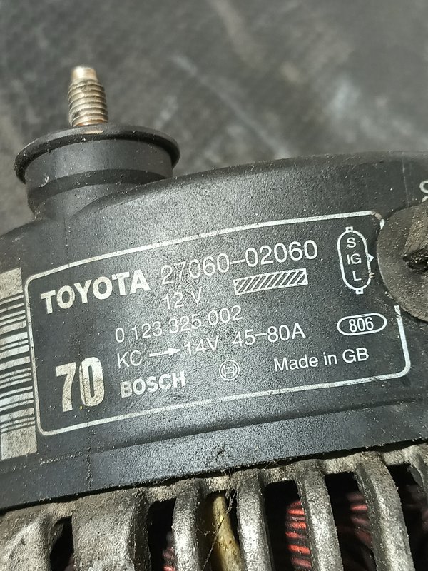 Alternador TOYOTA COROLLA (G) 27060-02060
