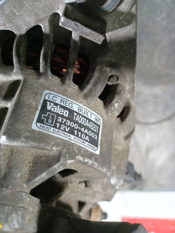 Alternador Grupo Hyundai Kia 2.5 CRDi (D4CB) 37300-4A003