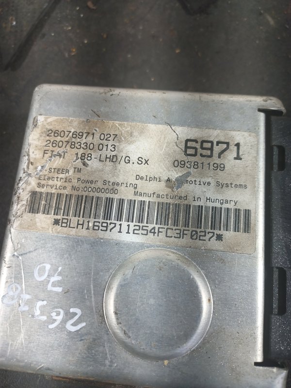 Centralina FIAT PUNTO 26076971027 CENTRALINA DIRECAO