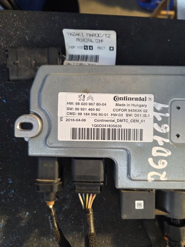 Centralina PSA Start/n/stop 9802096780-04