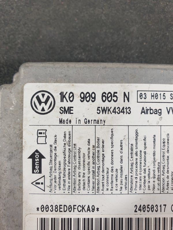 Centralina Airbag VW GOLF V 1K0909605N