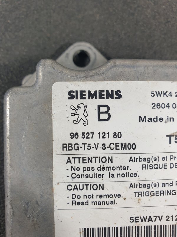 Centralina Airbags Peugeot 307 9652712180