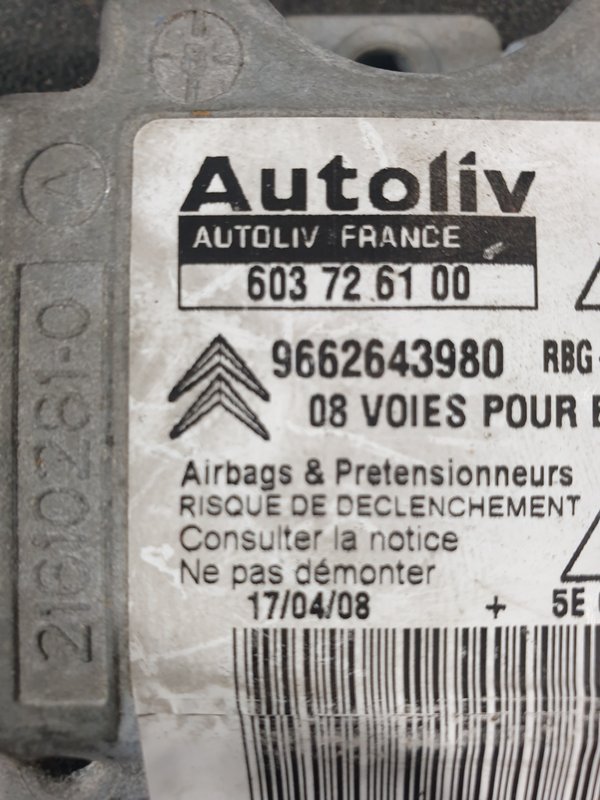 Centralina Airbags Citroen C4 I 9673581080