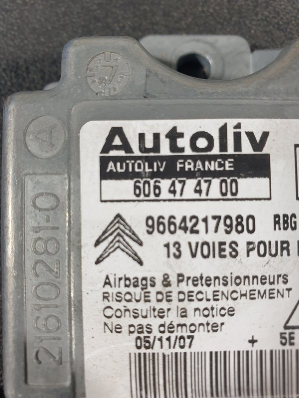 Centralina Airbags Citroen C4 I 606474700