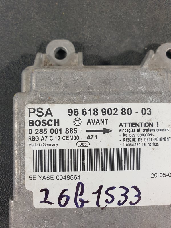 Centralina Airbags Peugeot 207 9661890280