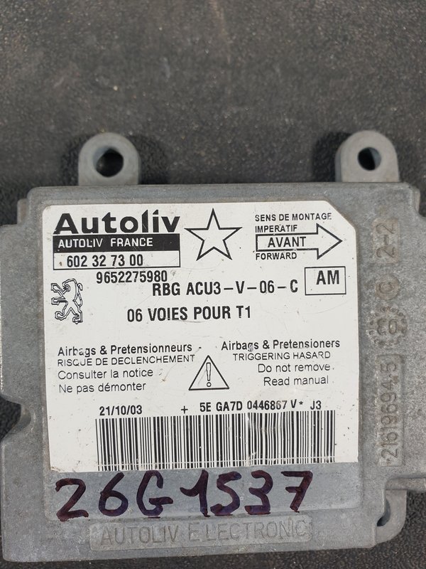 Centralina Airbags Peugeot 206 602327300