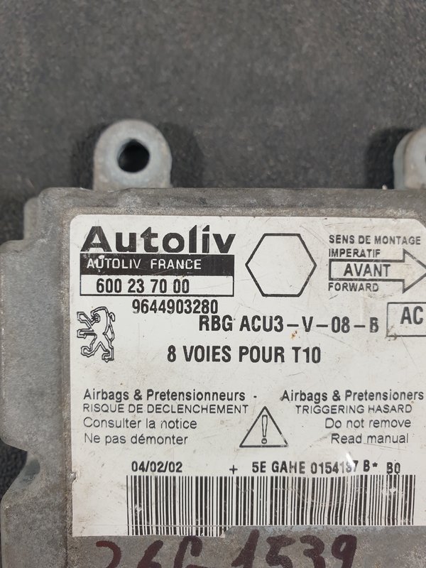 Centralina Airbags Peugeot 206 600237000