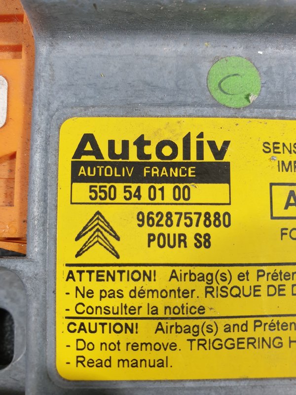 Centralina Airbags Citroen Saxo 550540100
