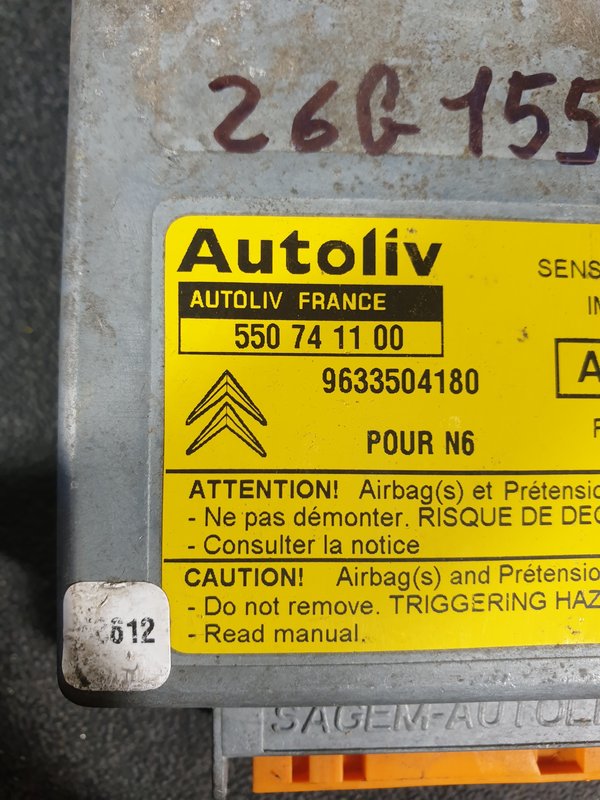 Centralina Airbags Citroen Xsara 550741100