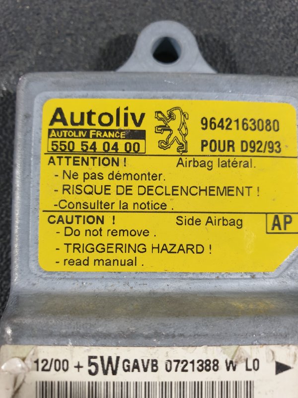 Centralina Airbags Peugeot 406 9642163080