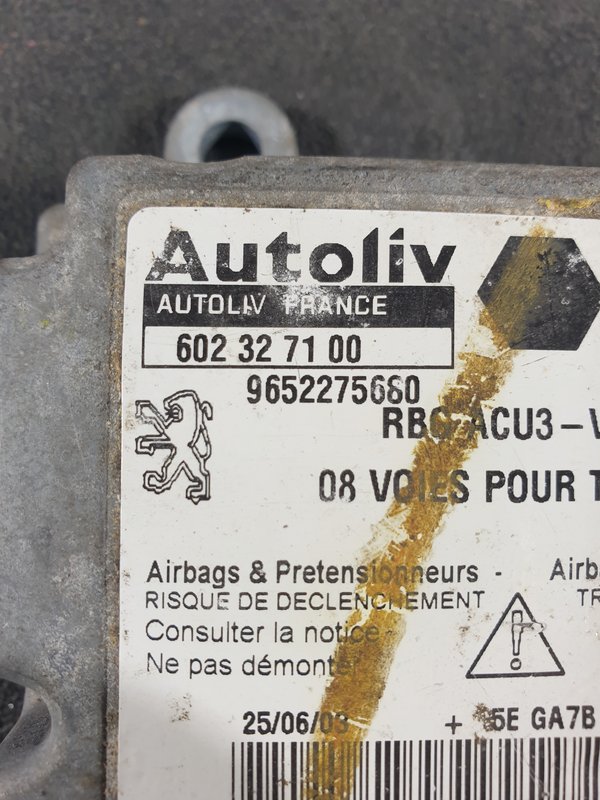 Centralina Airbags Peugeot 206 9652275680