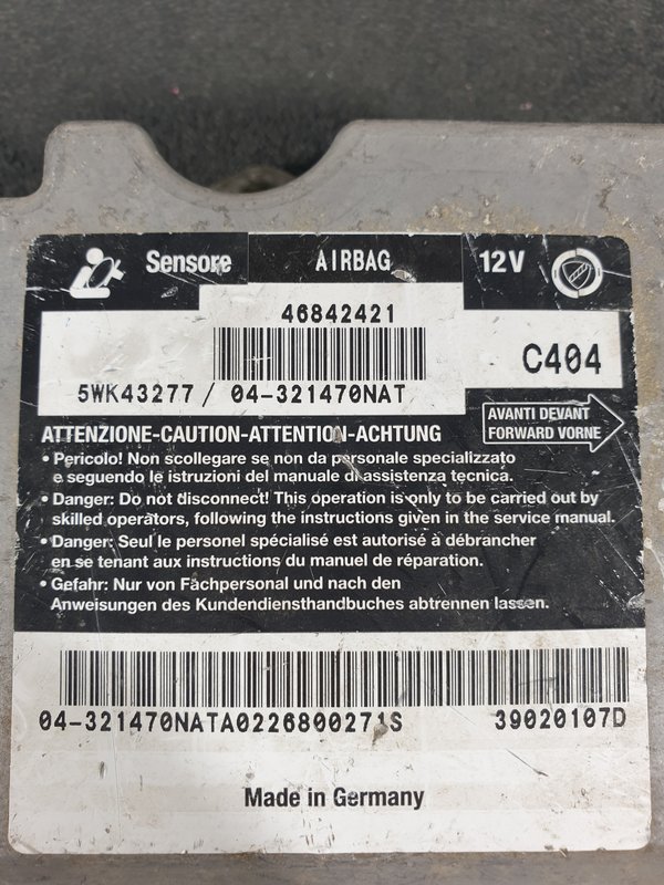 Centralina Airbags Alfa Romeo 147 46842421