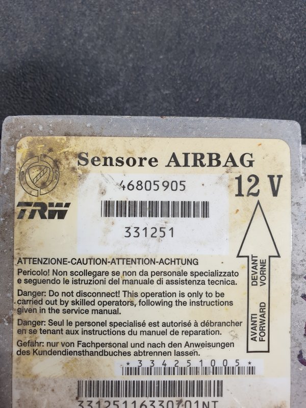 Centralina Airbags Fiat Punto II 46805905