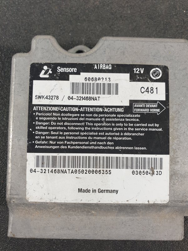 Centralina Airbags Alfa Romeo 156 60680213