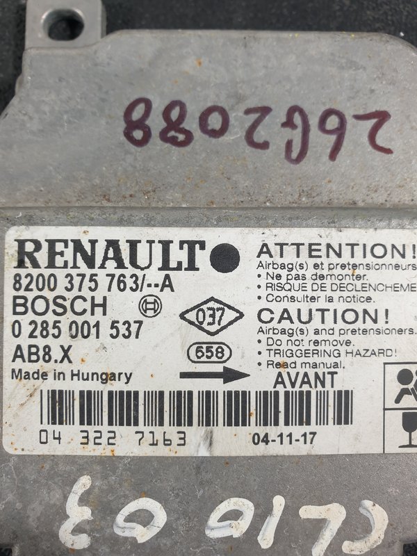 Centralina Airbags Renault Clio II 8200375763