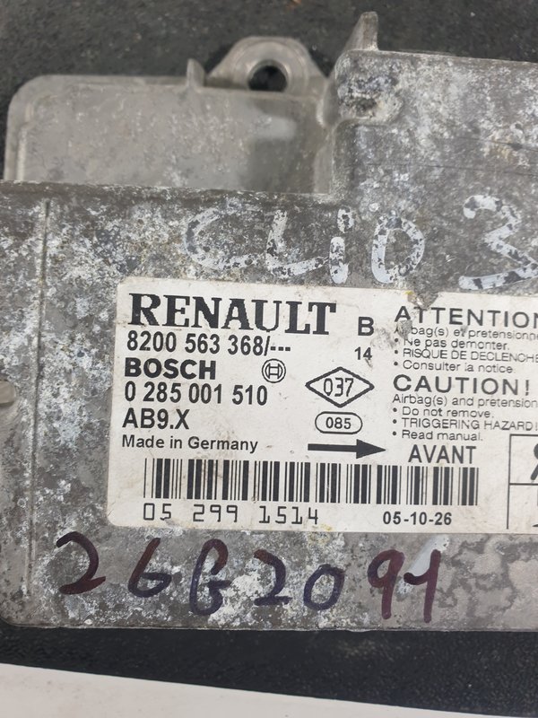 Centralina Airbags Renault Clio III 8200563368