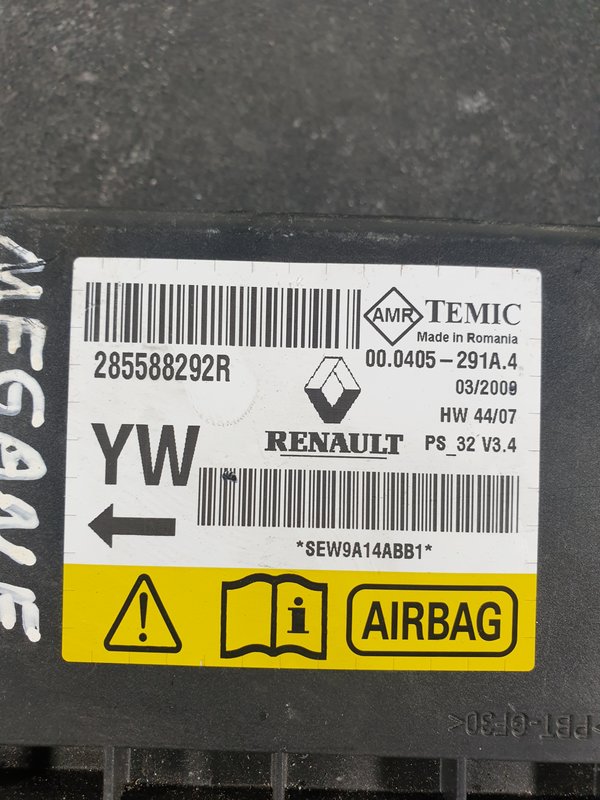 Centralina Airbags RENAULT MEGANE III 285588292R